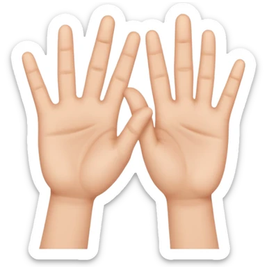 Manos con señas sticker