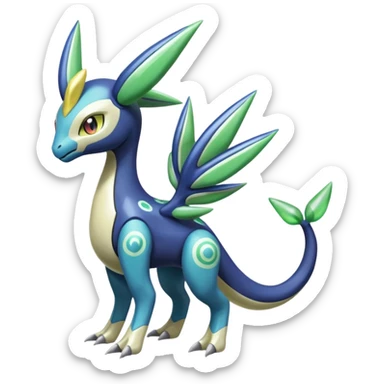 Meloetta-Zygarde-Cresselia-Palkia-Dialga-Electrike-Manectric-Fakémon-fusion, full body sticker