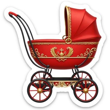 Детская коляска СССР 1920-е годы sticker
