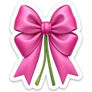 Pink tulips with a bow sticker