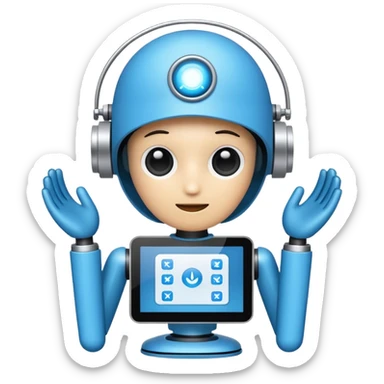 A fat white woman with her legs spread whilst sitting on a white man's face sticker