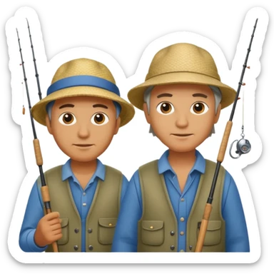 2 pescadores sticker