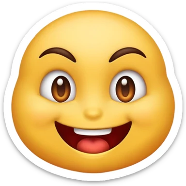 😈 this emoji having the face of 😏 but looking more flirty or victorious  sticker