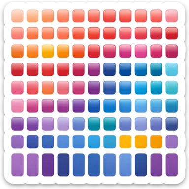 pantone color palete sticker