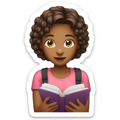 girl doing journal sticker