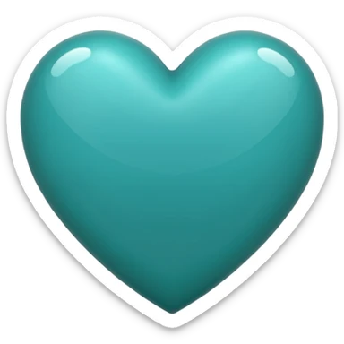 I need a teal Heart emoji  sticker