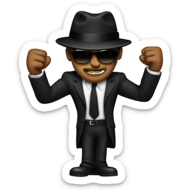 a mafia showing thumbsp sticker