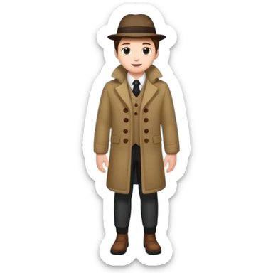 Realistic wild natural elegant snow, full body sticker