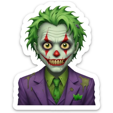 zombie joker  sticker