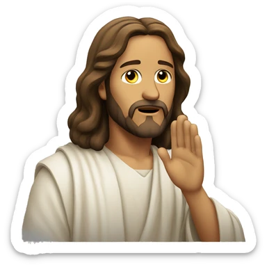 jesus christ pray sticker