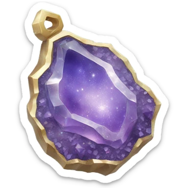 crystal geode amulet sticker