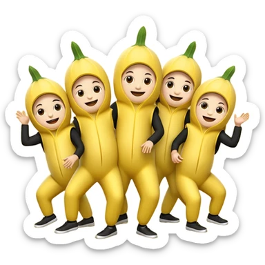 Team banana dj sticker