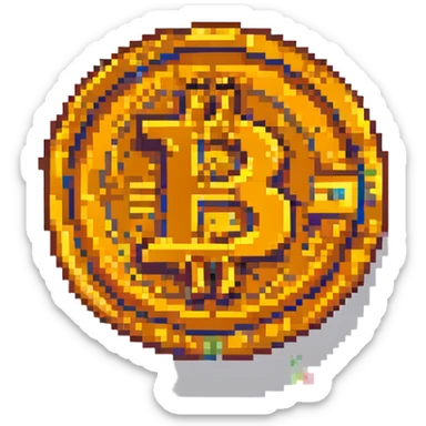 bitcoin coin sticker