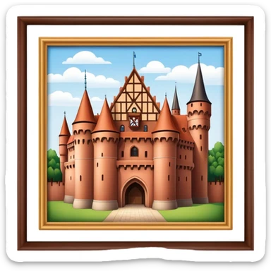 Cinematic Realistic Malbork Castle  Emoji sticker