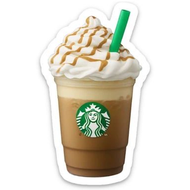Starbucks frappe sticker
