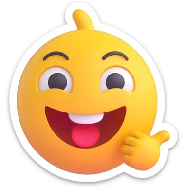 cartoon sticker of a confused and puzzled emoji, colorful and cheerful, no text, suitable for WhatsApp and Instagram sticker