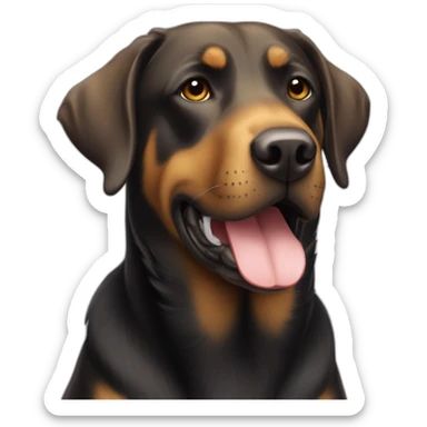 labrador crossed with beauceron sticker