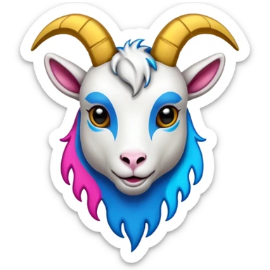 goat graffiti logo sticker