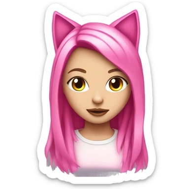 pink-techno-catgirl sticker