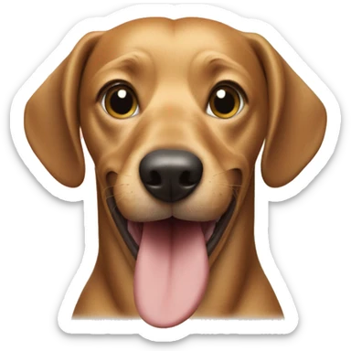 Weenie dog with champs  sticker