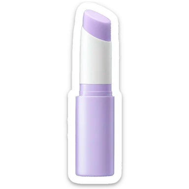 Pastel Periwinkle colored lip gloss tube  sticker