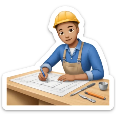 building and designing a new kitchen sticker