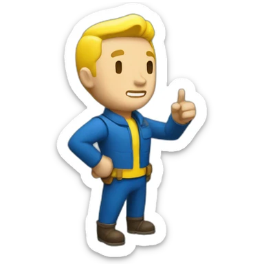 vault boy sticker