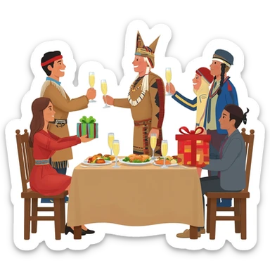 champagne potlatch sticker