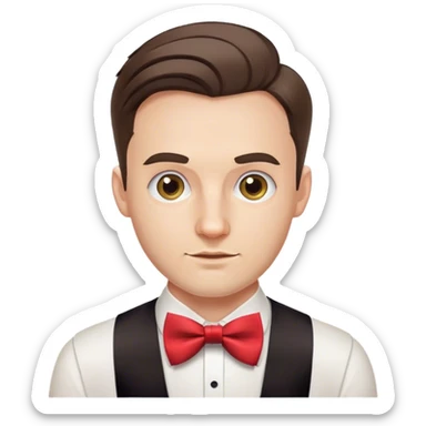 bow-tie polish guy 30yo sticker