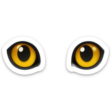 Dark Gray Scottish fold with marigold eyes sticker