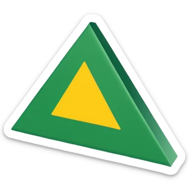 solo una bandera simple, un palo y una bandera verde triangular en forma de pico, sin emojis de cara encima sticker
