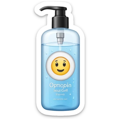 White Shower Gel sticker