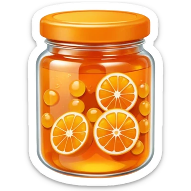 orange marmalade sticker