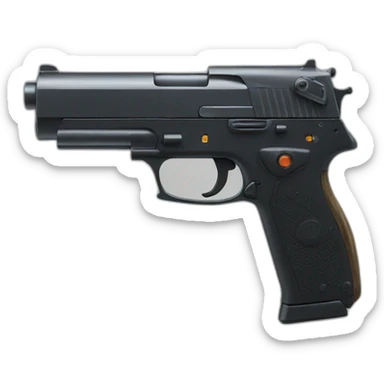 Pistola laser sticker
