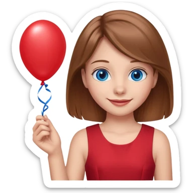 Dibuja una niña para una ilustración infantil sticker