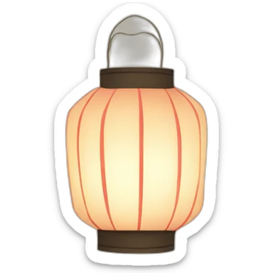 japanese paper lantern sticker