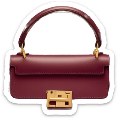 Hermès Mini Kelly bag in burgundy sticker
