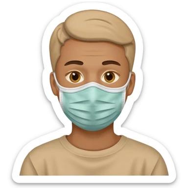 man, Skincare face mask sticker