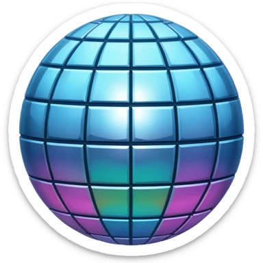 esfera de discoteca sticker