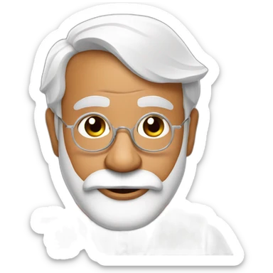 narendra modi in funky fashion look sticker