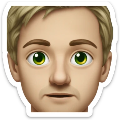 25 year old green eyed peasant during the 1917 revolution in russia photorealistic serious sticker