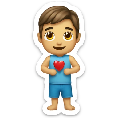 Corazón de agua sticker