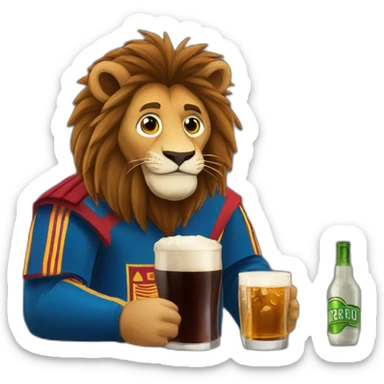 lionelmessi-drinking-fernet sticker