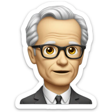 b f skinner sticker