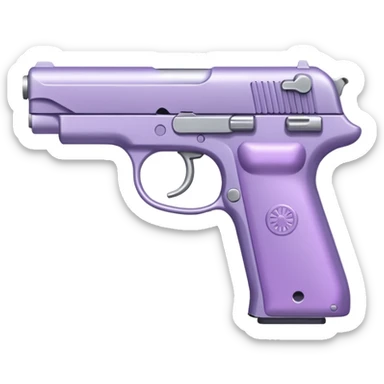 Pale purple gun sticker