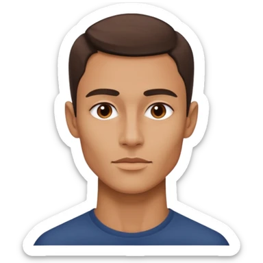 A person who has the sharpest jawline sticker