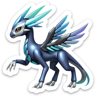 Meloetta-Zekrom-Dialga-Pokémon-Fakémon-fusion-hybrid-creature sticker