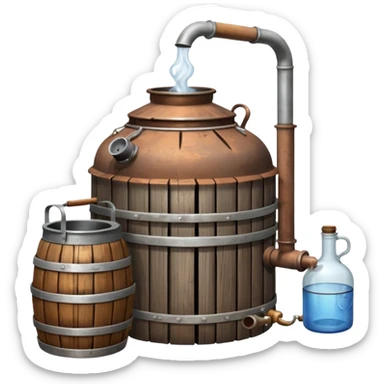 moonshine still sticker