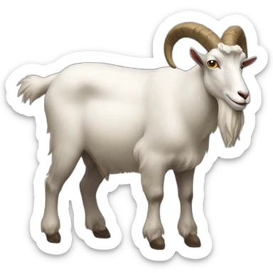 the largest goat in the world sticker