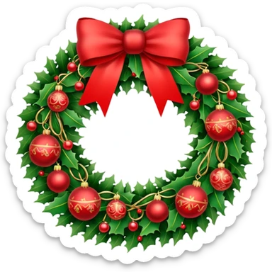 Christmas wreaths  sticker
